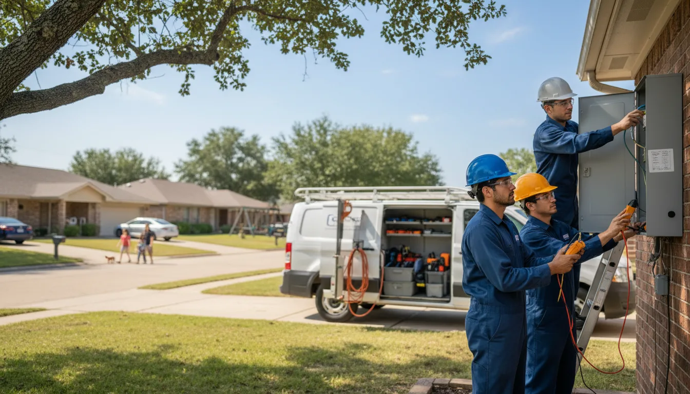 Certified electrician providing emergency electrical services in Irwin, IA